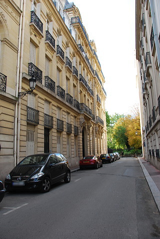 パリ ドビュッシー最後の家の一画